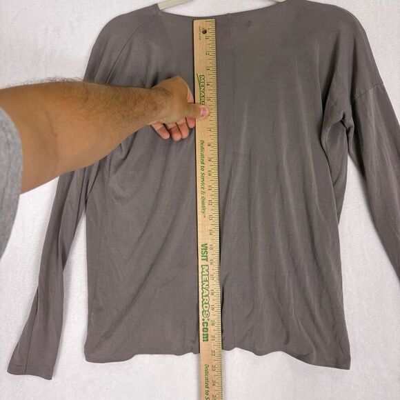 Abercrombie & Fitch Brown V Neck Twist Front Long Sleeve Top Size XS - Picture 8 of 8